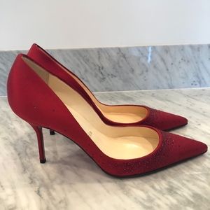 Brand new Christian Louboutin Red Pointy Heels
